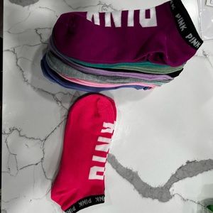 VS PINK low cut women’s socks. brand new! 10 pairs.